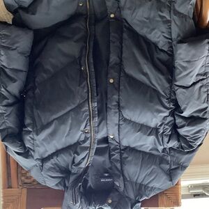 Lands' End Women's Navy Puffer Jacket